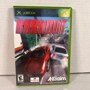 Burnout Microsoft Xbox 2002 Original Racing Game Complete With Manual NTSC